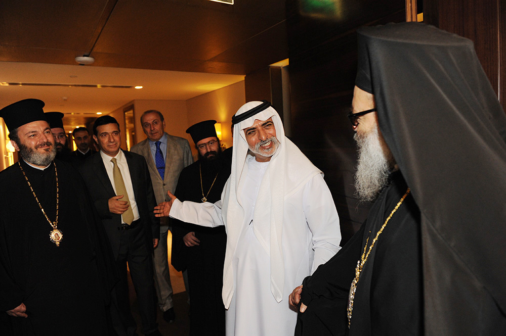 Patriarch John X of Antioch Received by Sheikh Nahyan bin Mubarak Al Nahyan of UAE