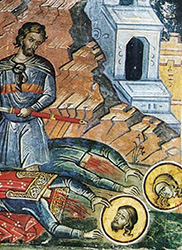 القدّيسان الشهيدان غالكتيون وآبيستيمي الحمصيان (+253م)